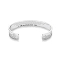Inspirational Bracelets for Women Personalized Gifts Stainless Steel Engraved Cuff Bangle Birthday Christmas Jewelry for Her Friends Daughter Granddaughter Sister Mom