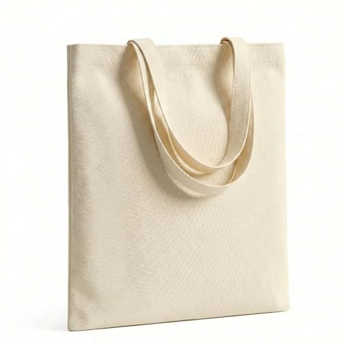 1 Pack Premium Canvas Reusable Tote Gift Bags,Made of Natural Canvas with Handle,Work,DIY,Shopping(Natural) - color: A5-nature 10 Oz