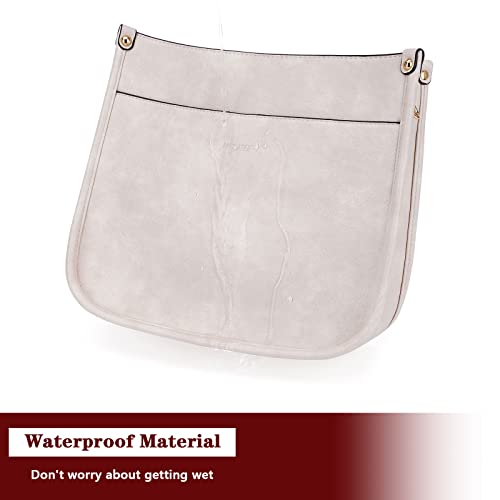 HKCLUF Crossbody Bag Purse for Women 2PCS/Set Leather Hobo Handbag Wallet Set With 2Adjustable Guitar Strap Shoulder Bag | Purse - color: A11-white