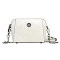 Genuine Leather Small Crossbody Bags for Women | Lightweight Shoulder Purse, Designer Handbag with Adjustable Strap, Casual Travel Everyday Bag - color: H-white