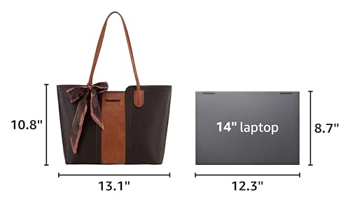 Montana West Tote Bags for Women Top Handle Satchel Purses - color: Orange Coffee