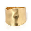 Bangle Bracelets for Women | 14K Gold Plated Trendy Wide Bracelets | Hinged Arm Cuff Bangles Chunky Bracelet for Women - color: Style A-Matte Gold Plated Bangles