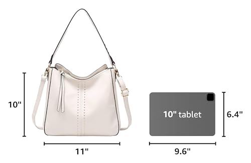 Montana West Hobo Bag for Women Crossbody Purse and Handbags Ladies Chic Shoulder Bags - color: Beige