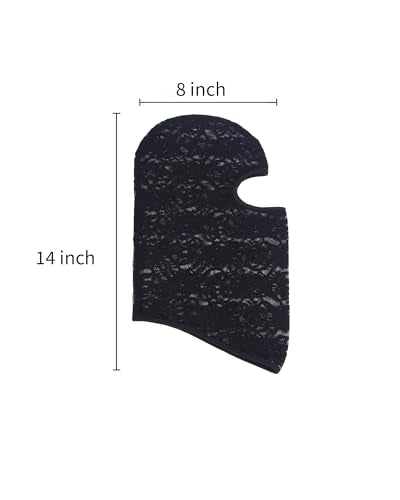 Xeoxarel 6 Pack Balaclava Ski Mask for Men/Women, Full Face Cover - color: 6 Pack Full Face Mask - Black Lace