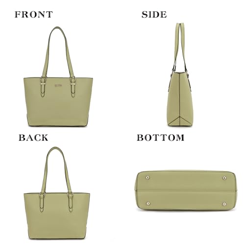Purses And Wallets Set For Women Work Tote Satchel Handbags Shoulder Bag Top Handle Totes Purse With Matching Wallet - color: A59-3pcs/Set Pinegreen