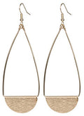 SPUNKYsoul Shield Paddle Earring Lightweight Statement Earrings | SPUNKYsoul Collection - style: Large Gold