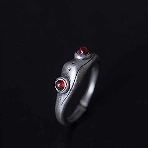 Opening Ring Statement Unisex Resizable Bohemian Artistic Design Retro for Women Silver Color(B)