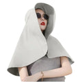 Sun Hats for Women Sun Protection Wide Brim Shawl with Neck Flap Hiking Visor Hat Outdoor Summer Beach - color: Grey