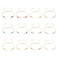 Adjustable Slider Bracelets Colorful Half Finished Bracelets Adjustable Beaded Bracelets DIY Friendship Bracelets for Women Jewelry Making Gifts Supplies - color: Milky White Colors