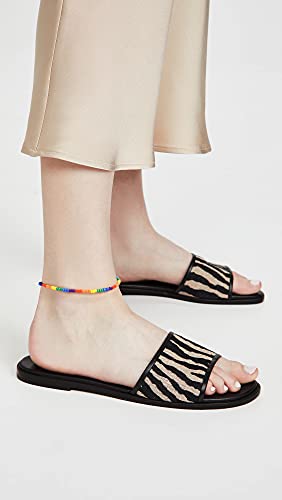 XIJIN 8Pcs Handmade Beaded Anklets for Women Boho Colorful Beads Ankle Bracelets Adjustable Foot Anklet Set - color: J