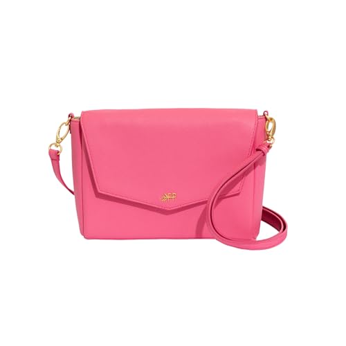 Freshly Picked Classic Crossbody Bag for Women - Stylish Handbag and Crossbody Purse Made with Premium Vegan Leather - color: Hot Pink