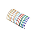 Fuqimanman2020 18Pcs Boho Stackable Beaded Bracelets for Women Colorful Handmade Multilayered Rice Beads Anklets Set Summer Beach Bohemian Jewelry Gift - color: Style 1 Multicolor B