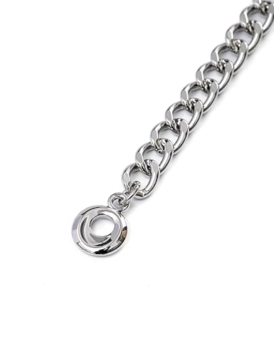 FAN&LOUIS Gold Waist Chain Belt for Women Dresses Metal Link Dangling Cinturones De Mujer - size: S:Fits waist size 24