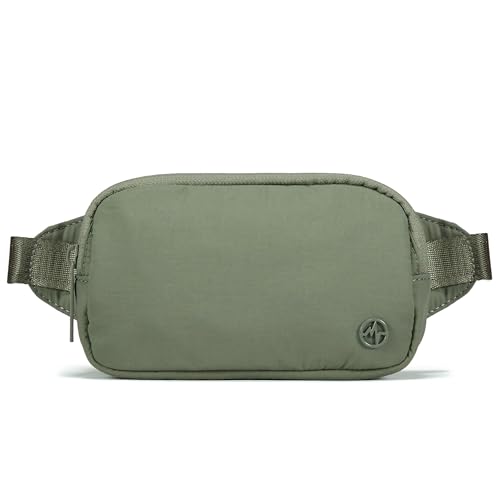 Pander Mini Belt Bag – Ultra Compact, Fits 6.7” Phone, Lipstick, Earbuds, Essentials, Small Crossbody Waist Purse, Grey Sage - color: Grey Sage
