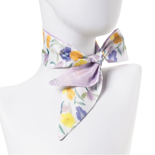 QIUTIMIY 4 Pack Purse Scarf Handbags Skinny Twill Hair Scarves Narrow Neck Scarf Band Women Fashion Accessories Bag Charms - color: Style 2-1