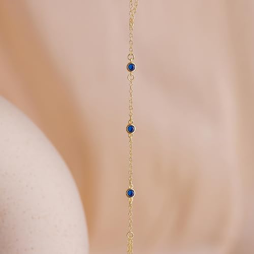 Gokeey Gold Hand Chain Bracelet for Women Trendy, Dainty 14k Gold Plated Ring Bracelet Hand Chain Finger Ring Slave Cuff Bracelet Cubic Zircon Hand Jewelry for Women Accessories - style: 3cz hand chain-Sep