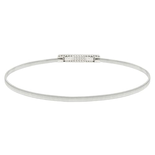 GRACE KARIN Women Skinny Metal Cinch Belt Gold Waistband Elastic Waist Belt CL633 - color: Silver-41, size: Small