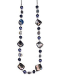 PEARL&CLUB Long Beaded Necklaces For Women - Sweater Chain Fashion Jewelry Necklace Gifts For Women - color: 35-Navy blue