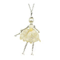 Crystal Paris Doll Necklace for Women, Handmade Cute Dress Long Chain Pendant Necklace Prom Costume Jewelry - style: 18