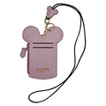 BUUFAN Chic Cute Travel PU Leather Student ID Card Holder Lanyard Neck Pouch Bag With Coin Wallet Purse for Students Women Kids Teens Girls (Purple) - color: Purple