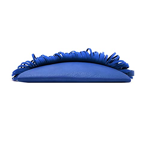 Solene Fringe Crossbody Shoulder Bag with Strap, Tassel Messenger bag, Country Style Western Fringe Purse for Women - color: Royal Blue