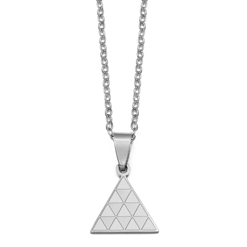 Pintadera Canaria Spain Traditional Ethnic Symbols Pendant Necklaces For Woman Jewelry - color: Silver Color 5