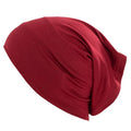 Women Under Scarf Hijab Cap Undercap Headwrap Scarf Stretch Tube Neck Cover - color: Red