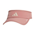 adidas Women's Superlite Visor – Lightweight Moisture-Wicking Running Tennis Hat - color: Warm Clay Pink/Wonder Alumina Grey/3