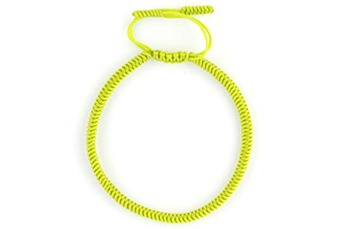 Dowling Brothers One Tibetan Monk Lucky Minimal Rope Buddhist Handmade Knot Bracelet - color: LIME GREEN