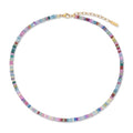 COAI Colorful Gemstone Necklace for Women, Vacation Jewelry Beaded Summer Necklace for Women - style: Beads Necklace
