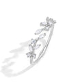 Dainty Rings Open Adjustable Ring Leaf Ring for Women Dainty Stackable Rings for Women - color: Silver