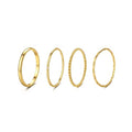 Stackable Rings for Women Non Tarnish Gold Rings Dainty Stainless Steel Knuckle Rings Set Trendy Womens Rings Summer Jewelry Thin Bands Statement Ring Summer Gifts for Women