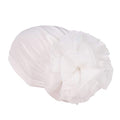 Women Big Flower Turban Hat Head wrap Headwear Cancer Chemo Beanie Cap Hair Loss Cover - color: White