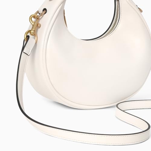 JQWSVE Small Top Handle Bags for Women Mini Purses Cute Ladies Handbags Crescent Mini Crossbody Bags with Cherry - color: B01-large-white