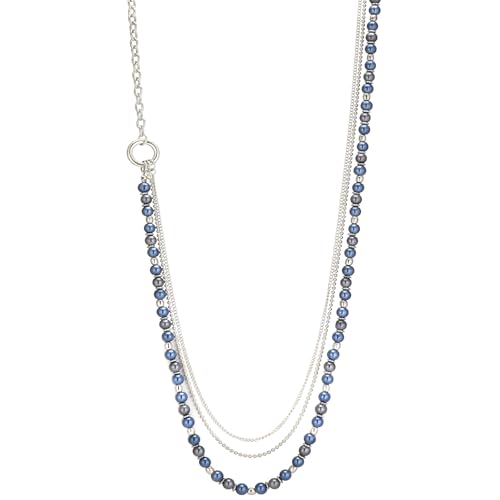 BULINLIN Layered Long Necklaces for Women Long Beaded Chain Necklace CostumeJewelry Mothers Day Gifts for Mom - color: 96-Blue