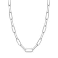 Destin Jewelry Paperclip Chain Necklace for Women, Waterproof 18K Gold Plated Stainless Steel, Hypoallergenic, Adjustable Layering Chain, Tarnish-Resistant, 2.5–6.5mm - color: Stainless Steel, size: 16" + 2", style: 6.5 MM