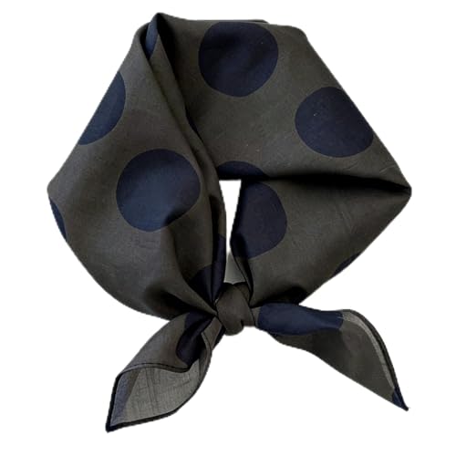 21 x 21 Inch Cotton Bandana for Women and Men,Soft Breathable Head Scarf, Multi-purpose Headband, Hair Scarf - color: Large Circle Green-un19