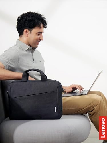 Lenovo Laptop Bag T210, Messenger Shoulder Bag for Laptop or Tablet, Sleek, Durable & Water-Repellent Fabric - size: 15.6 inch (Pack of 10)
