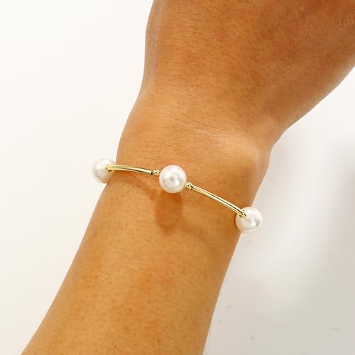 Elegance 11 designs 10mm Crystal White Pearl Blessing Bracelet - style: style-1pcs