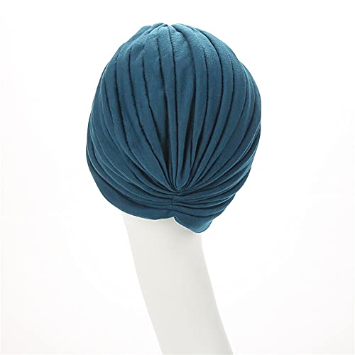 beauty YFJH Women's Cotton Turban Head Wrap Cancer Chemo Beanies Cap Headwear Cap Bonnet Hair Loss Hat - color: Black/Gray/Wine/Navy