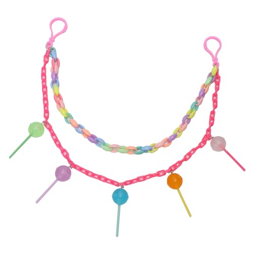 Rainbow Lollipop Charm Hip Hop Punk Jean Pant Chain for Woman Men Colorful Acrylic Chunky Layered Candy Tassel Rock Street Trousers Pocket Wallet Chains Gothic Belt Body Jewelry Keychain Accessories