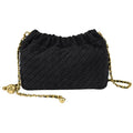 Joryin Woven Women's Crossbody Bag & Evening Purse, Trendy Dumpling Clutch & Hobo Cloud Shoulder Bag Trendy Dumpling Clutch - color: Woven Suede-black
