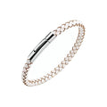 KunBead Braided Mens Leather Bracelets for Women with Stainless Steel Clasp Cuff Bangle Birthday Bracelet - color: White