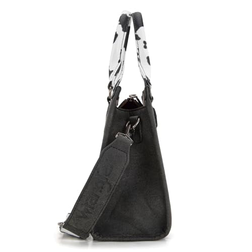 Montana West Wrangler Tote Bag for Women Aztec Western Retro Purse Top Handle Handbags - color: Angel Cow Black
