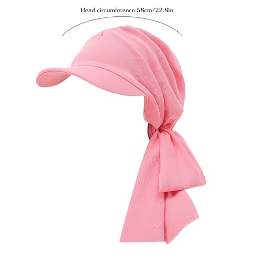 XYIYI Chemo Headwear for Womens Cancer Patients, Head Scarf Chemotherapy Headwraps Hat - color: Pink