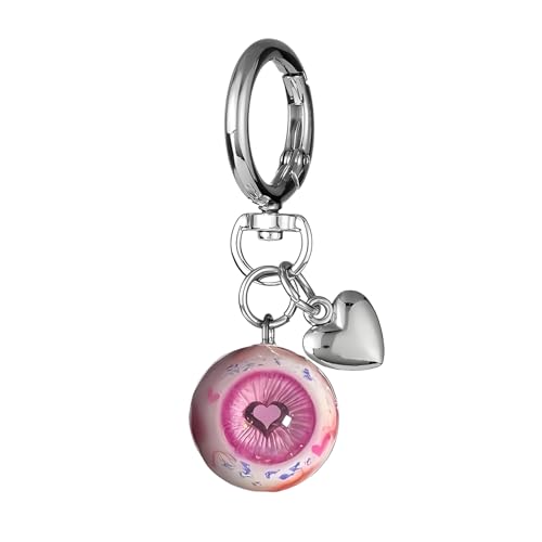 Halloween Eyeballs Keychain Goth Bag Charms for Backpack Horror Eyeball Purse Charm Halloween Accessories for Women
