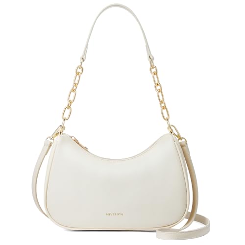 Anti-Theft Shoulder Bag for Women | RFID Crossbody Purse | Lightweight Crescent Hobo Handbag for Travel & Daily Use - color: A-beige