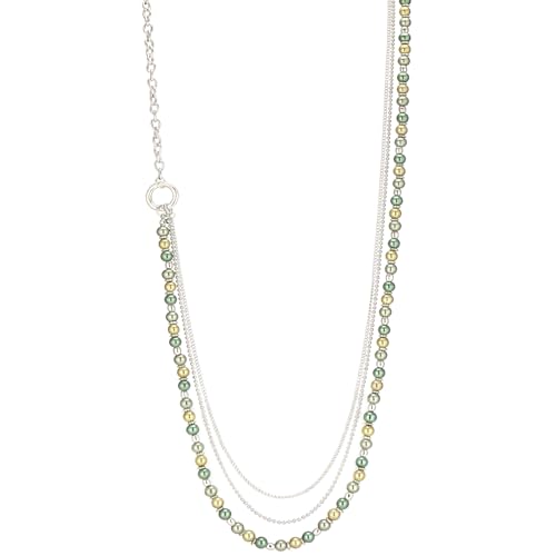 BULINLIN Layered Long Necklaces for Women Long Beaded Chain Necklace CostumeJewelry Mothers Day Gifts for Mom - color: 96-Army Green