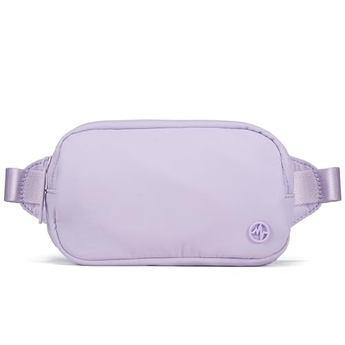Pander Mini Belt Bag – Ultra Compact, Fits 6.7” Phone, Lipstick, Earbuds, Essentials, Small Crossbody Waist Purse, Lilac Purple - color: Lilac Purple