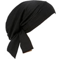 YYAOJHAO Pre Tied Bandanas Headscarf for Women - Solid Wave Chemotherapy Caps Headwrap Chemo Turban Headwear Hats - color: Black